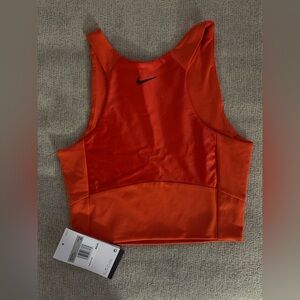 Nike Pro Cropped Training Top Red